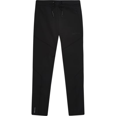 river island black joggers