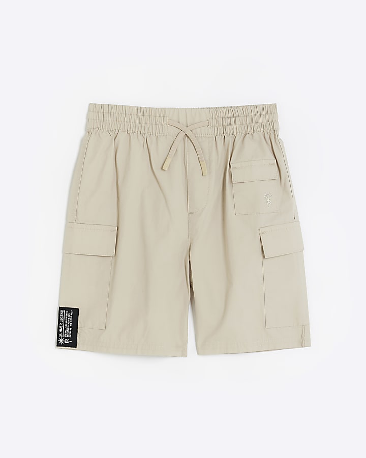 Boys stone cargo shorts