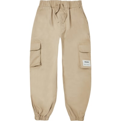boys navy cargo trousers