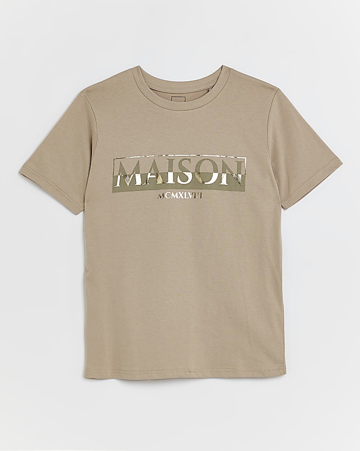 Boys Stone Maison Riviera Foil T-shirt