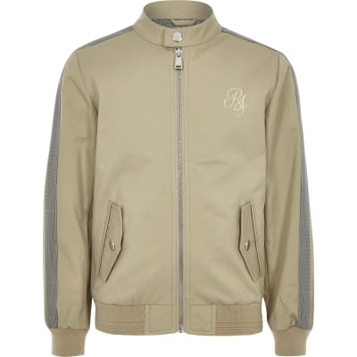Boys stone RI bomber jacket