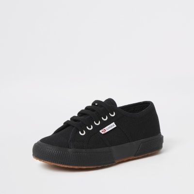 superga black lace