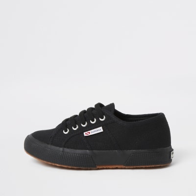 superga black trainers