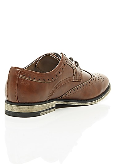 360 degree animation of product Boys tan brogues frame-13