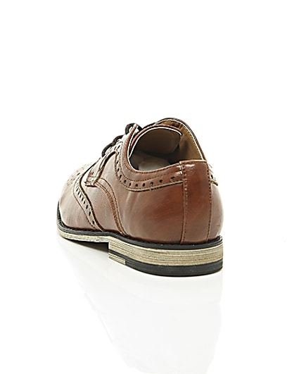 360 degree animation of product Boys tan brogues frame-17