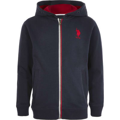 us polo assn zip hoodie