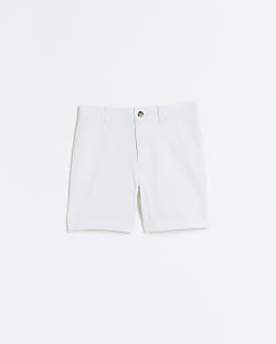 Boys White Chino Shorts