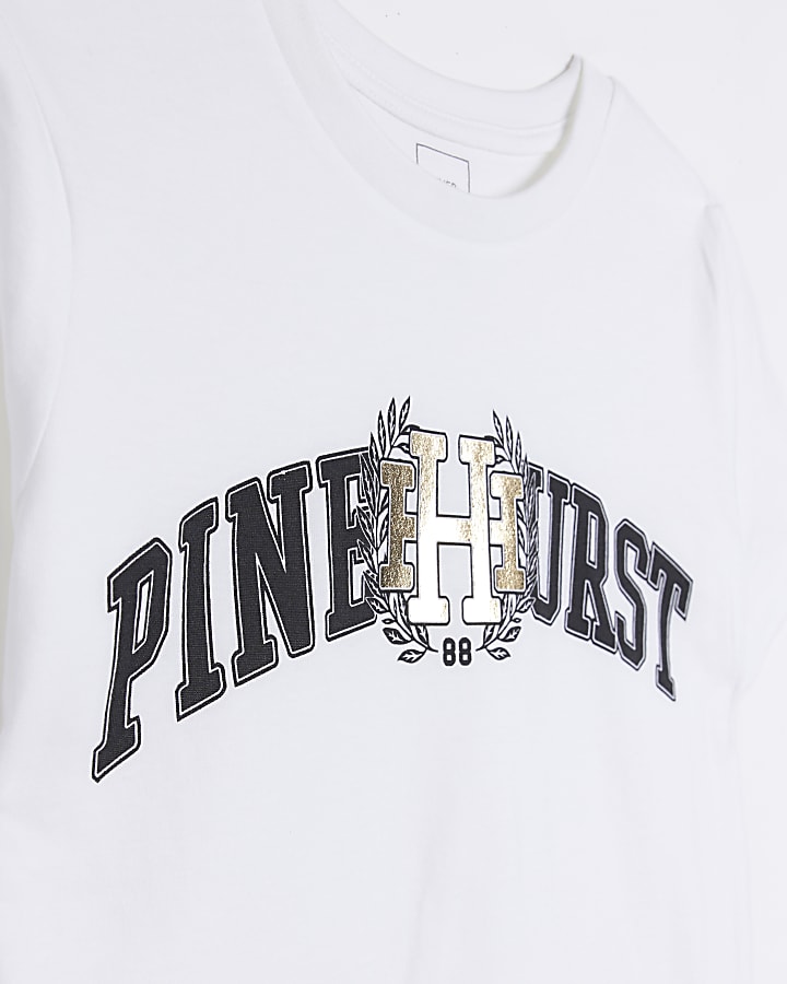 Boys White Pinehurst Graphic T-shirt