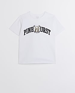 Boys White Pinehurst Graphic T-shirt
