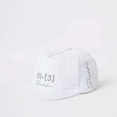 boys white flat cap