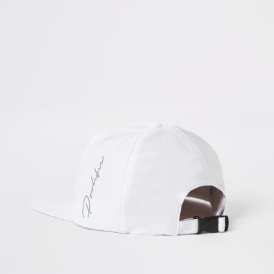 boys white flat cap