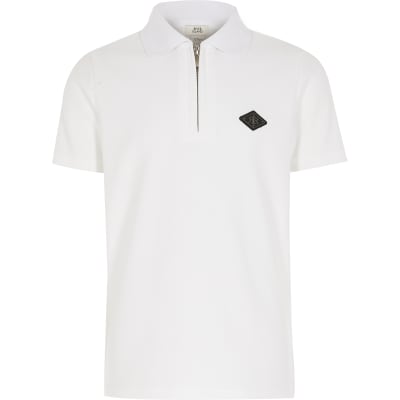 boys white polo