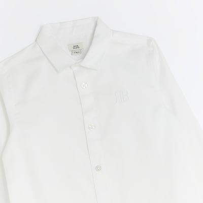 river island boys white shirt