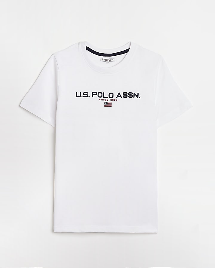 Boys white US POLO t-shirt