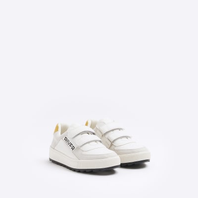 Boys white velcro on sale sneakers