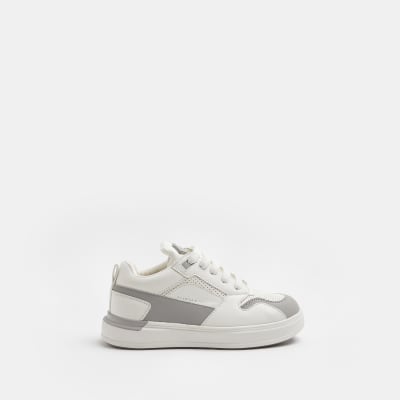 Boys White Wedge colour block Trainers | River Island