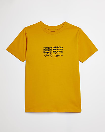 Boys yellow RI t-shirt
