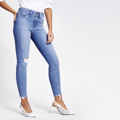 river island ripped molly jeans