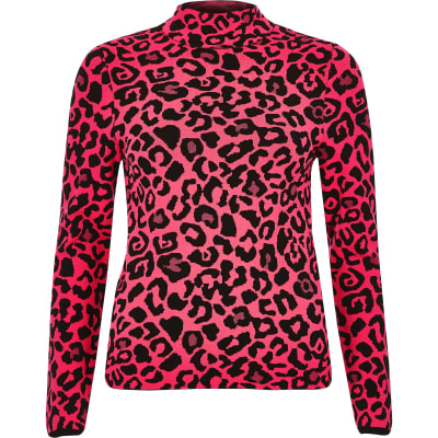 red leopard print top river island