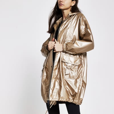 river island bronze coat