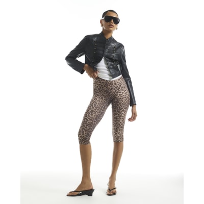 Animal Print Capri Leggings