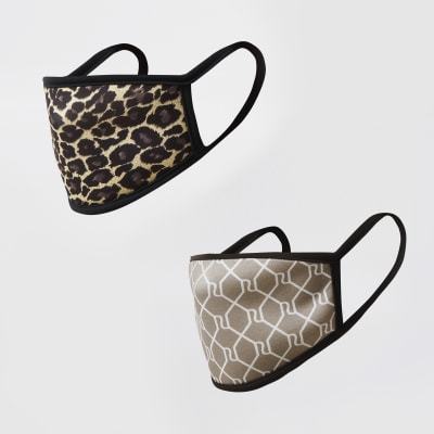 river island animal print bag