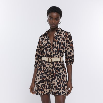 River island sale animal print shirt