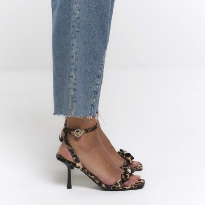 River island animal print hot sale sandals