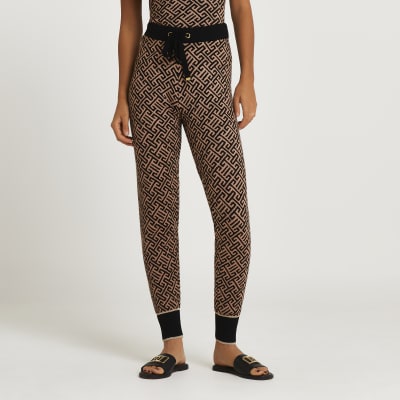 aztec print joggers