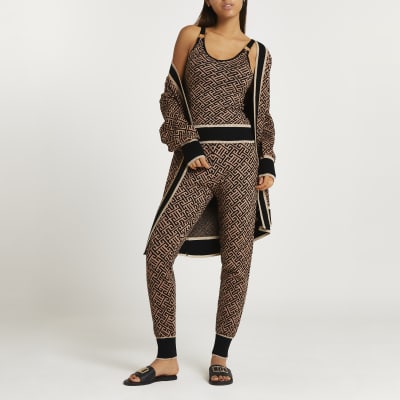aztec print joggers