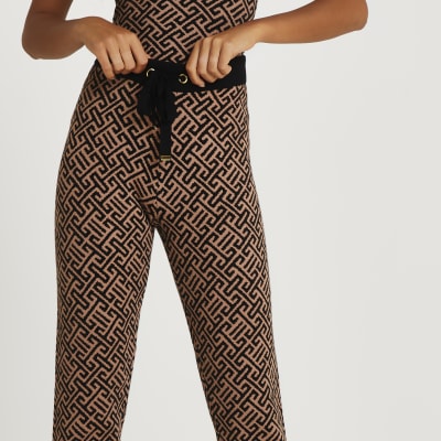 aztec print joggers