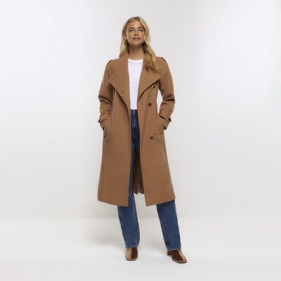 River island 2024 wrap coat