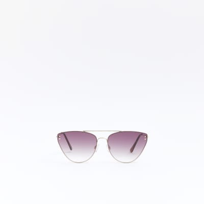Brown Cat Eye Sunglasses River Island