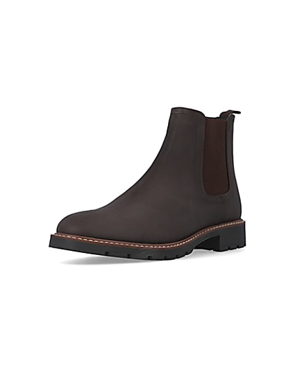 360 degree animation of product Brown Chelsea boots frame-0