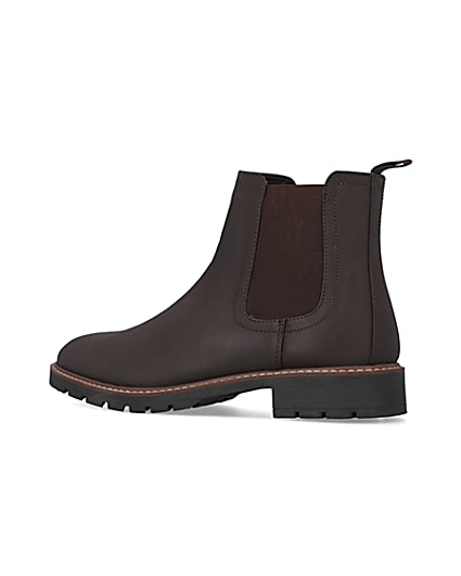 360 degree animation of product Brown Chelsea boots frame-5