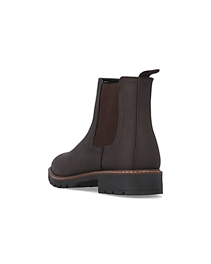 360 degree animation of product Brown Chelsea boots frame-7