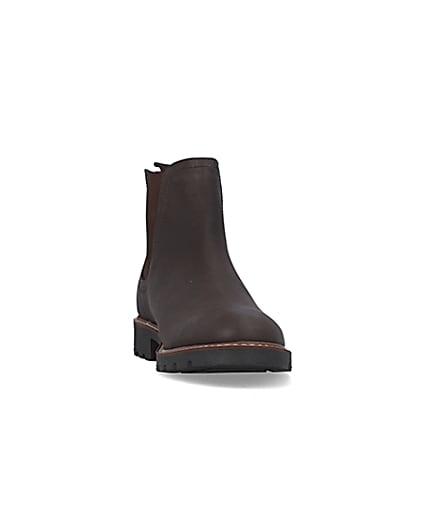 360 degree animation of product Brown Chelsea boots frame-20