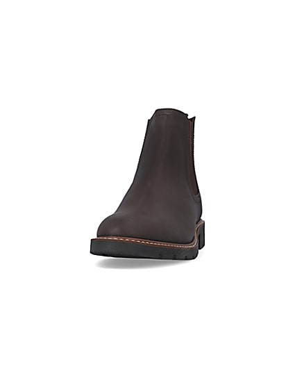 360 degree animation of product Brown Chelsea boots frame-22