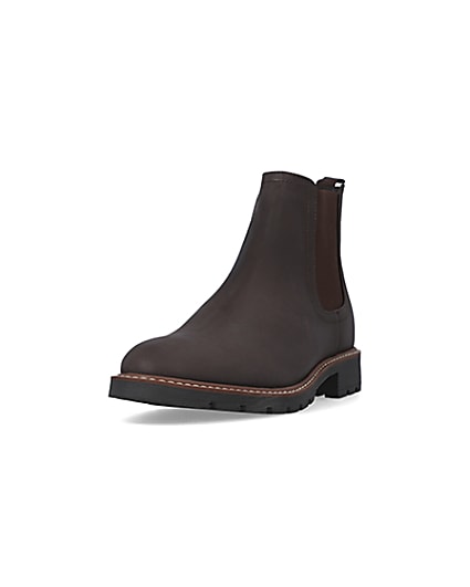 360 degree animation of product Brown Chelsea boots frame-23