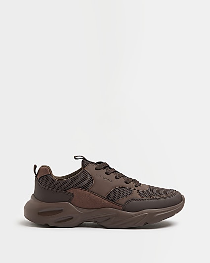 Brown Chunky Runner trainers