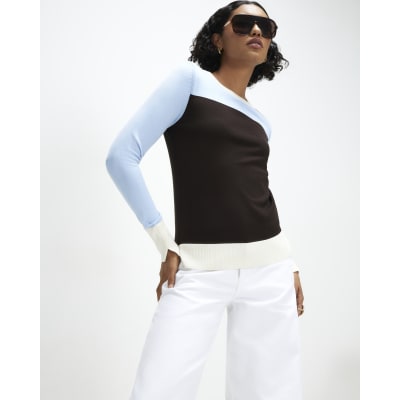 Blocked Knit Top