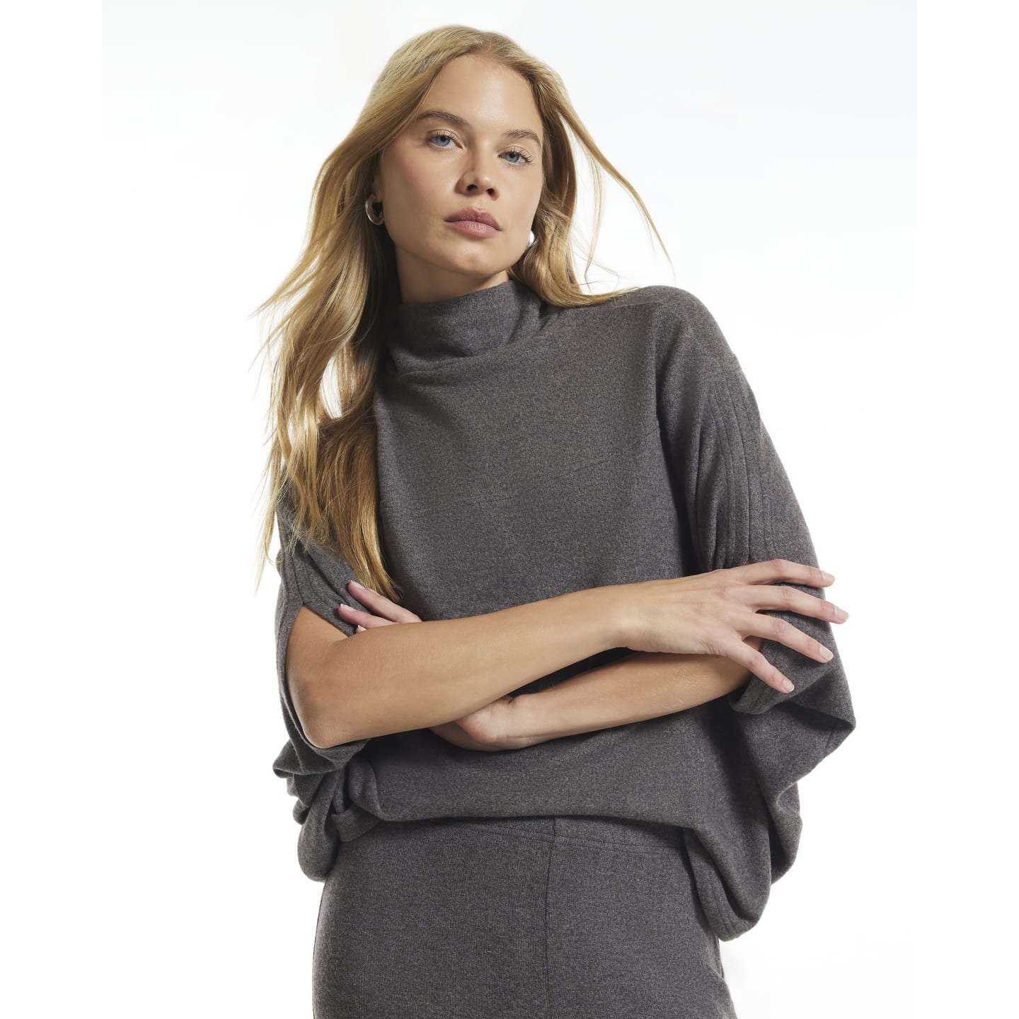 River Island Brown Cosy Cape Top — photo 1 of 1