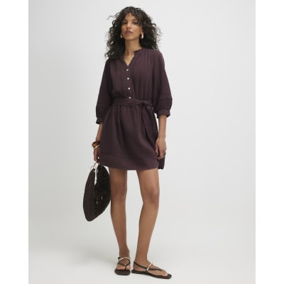 princess polly baby blue dress Women's Brown Shirt Dresses On Sale from Independent Brands