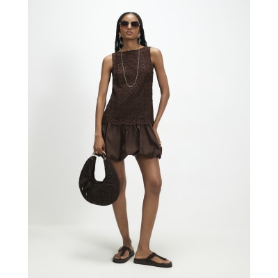 Crochet Hybrid Mini Dress