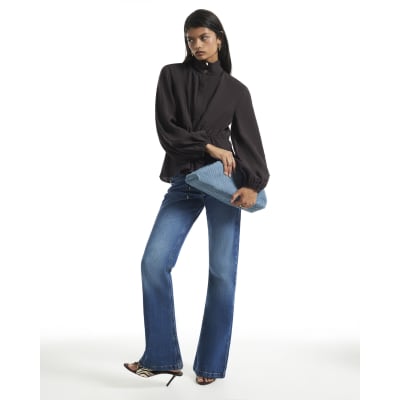Cupro Funnel Neck Jacket