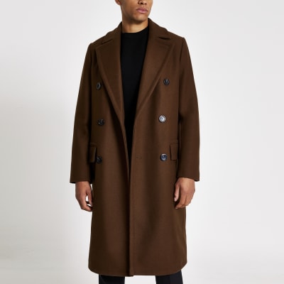 double breasted overcoat mens