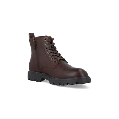 Faux combat boots sale