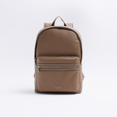 River island leather outlet backpack