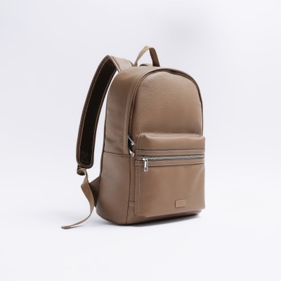 Leather backpack store river island