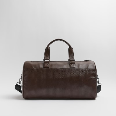 Guy Laroche Leather Holdall  Leather holdall, Holdall, Holdall bag